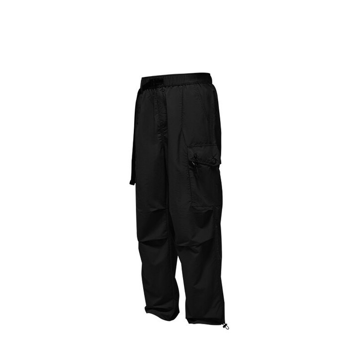 INFLATION Japan Style Flap Pocket Cargo Pants Men 2023 Spring Straight Leg Elastic Waist Male Trousers