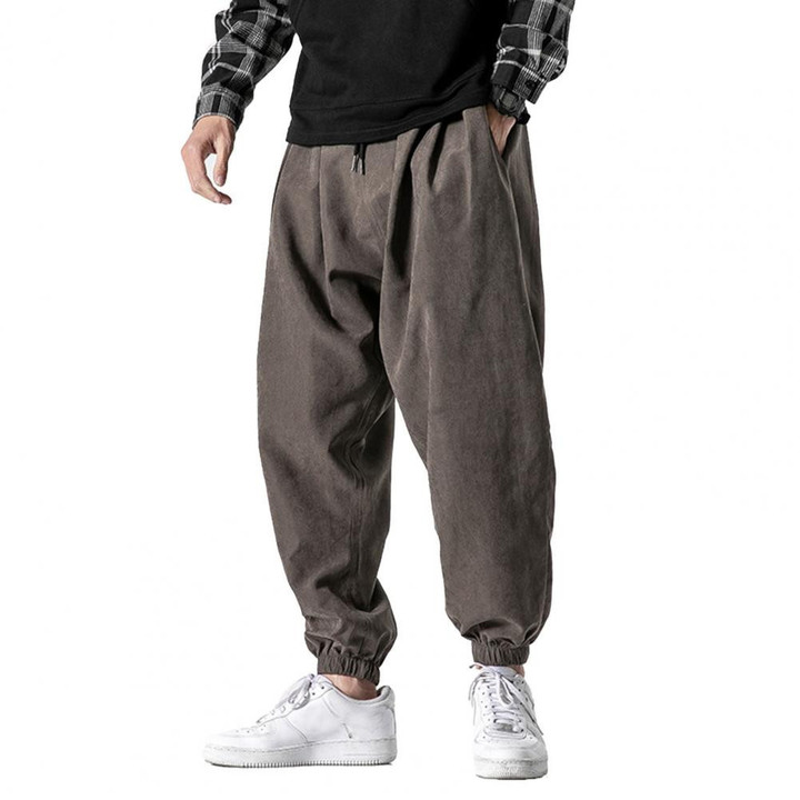 Man 2022 Autumn Winter Sweatpants Men Baggy Joggers Fashion Streetwear Casual Fleece Harem Pants Plus Size 5XL