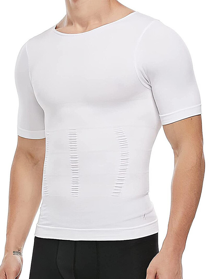 Mens Slimming Body Shaper Vest Shirt Abs Abdomen Slim Gym Workout Tummy Control Compression Tank Top Sleeveless Shapewear