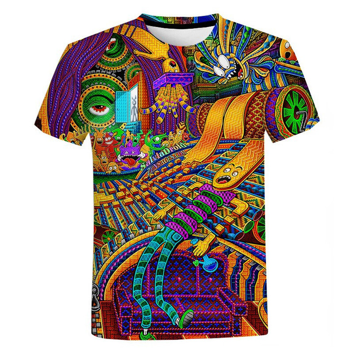 Colorful DMT 3D Printed Men T-shirt 2022 Unisex Boys Fashion Casual Oversized Tops T Shirts