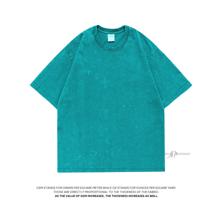Design Batik Acid Washed T-shirts Men Short Sleeve Tees 2023 Streetwear Summer Man Oversized Tshirt Heavy Fabric Cotton Tops