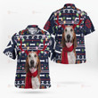 Christmas Afghan Hound AOP Hawaii Shirt