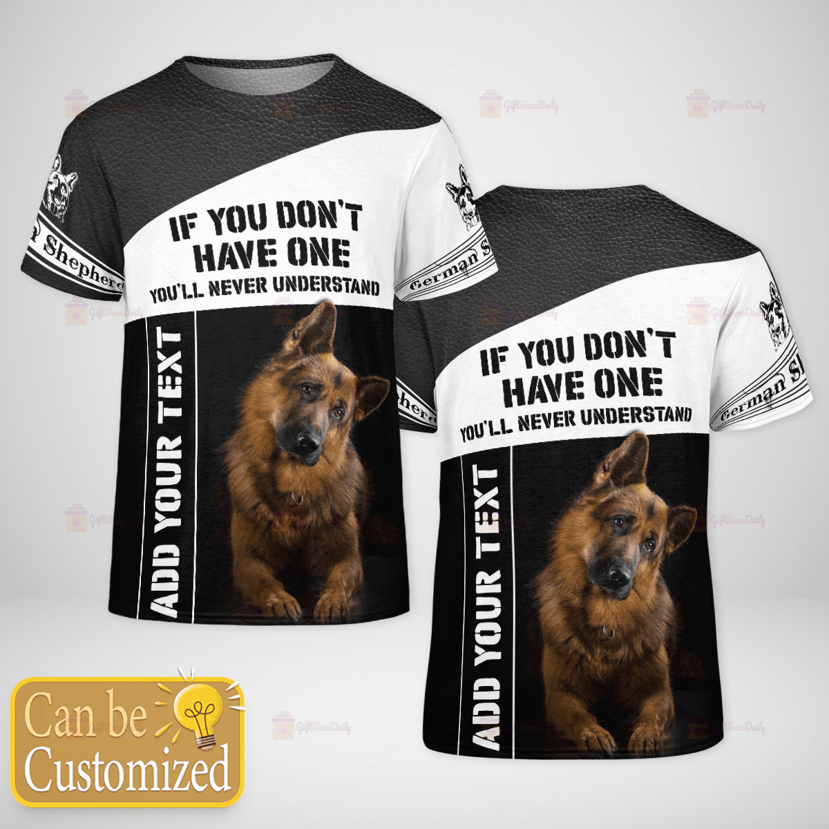German Shepherd Personalized AOP T-shirt - GiftBuzzDaily