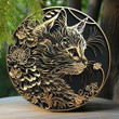 Awesome Maine Coon Round Wreath Decorative Sign Theme