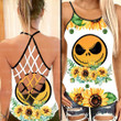 JS Sunflowers Criss-Cross Tank Top & Sleeveless Beach Dress GINNBC87720