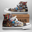 ACDC Band Rock Music Canvas High-Top Vintage Rock