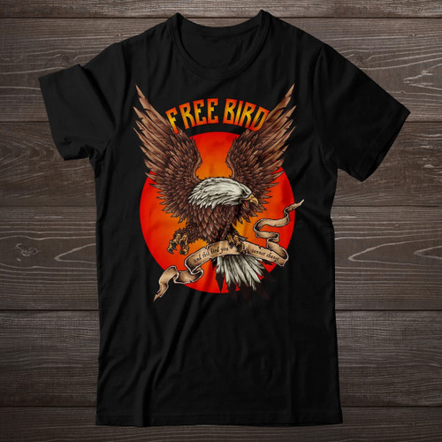 Rock Music Shirt Men, Free Bird T Shirt, T Shirt, Tshirt, tee, FreeBird Shirt