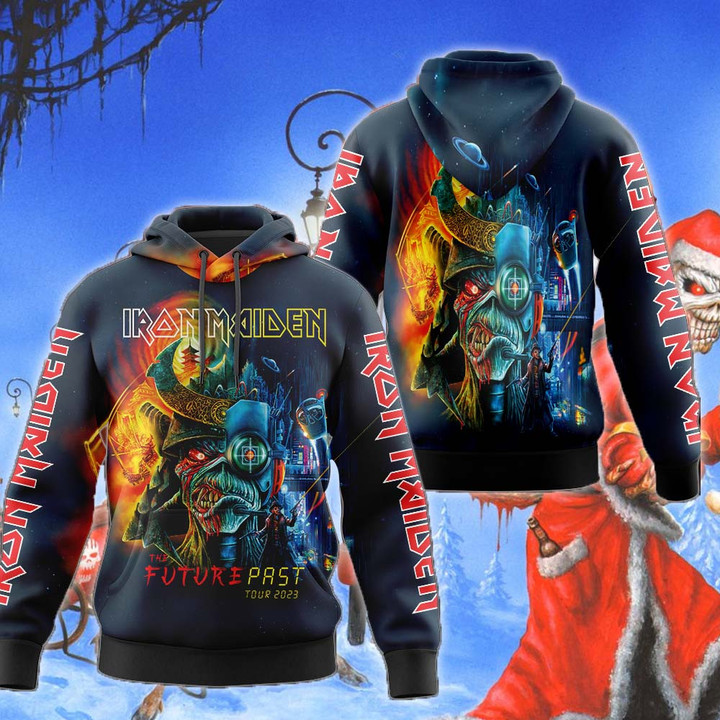 Iron Maiden Band Hoodie Sweater Tshirt Sweatpants Vintage Music Rock Band Design IRMD Future Past For True Fans