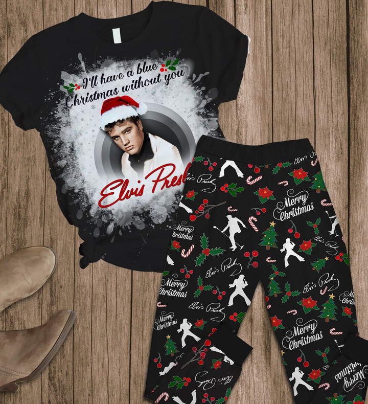 EP Christmas Pajamas 2D T-Shirt & Sweatpants Set 019+20 - MAITM530