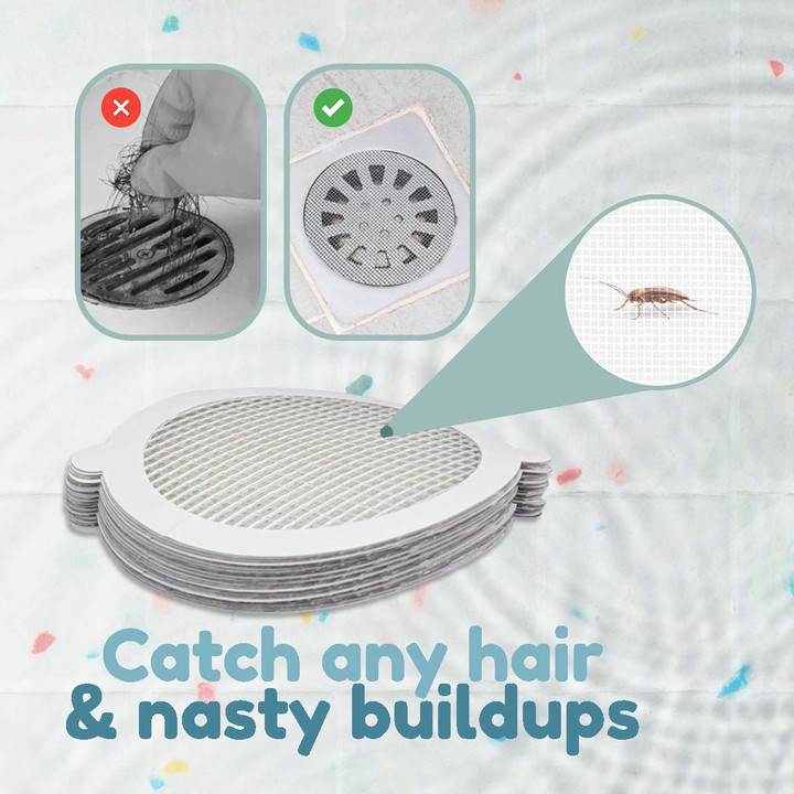 Disposable Shower Drain Hair Catcher Mesh Stickers