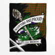 Menzies Scottish Pride Tartan Fleece Blanket