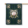 Allardice Clan Badge Tartan Thistle Garden Flag