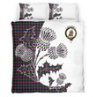 Maclennan Clan Badge Thistle White Bedding Set