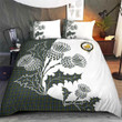 Campbell Clan Badge Thistle White Bedding Set