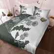 Campbell Clan Badge Thistle White Bedding Set