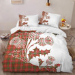 Carruthers Clan Badge Thistle White Bedding Set