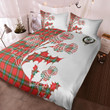 Maclaine Of Lochbuie Clan Badge Thistle White Bedding Set