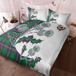 Young Clan Badge Thistle White Bedding Set