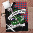 Galloway Scottish Pride Tartan Fleece Blanket