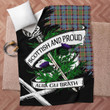 Glass Scottish Pride Tartan Fleece Blanket