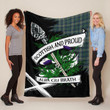 Kennedy Scottish Pride Tartan Fleece Blanket