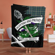 Kennedy Scottish Pride Tartan Fleece Blanket