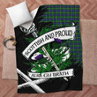 Gordon Scottish Pride Tartan Fleece Blanket