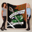 Leask Scottish Pride Tartan Fleece Blanket