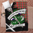 Dalzell Scottish Pride Tartan Fleece Blanket