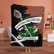 Maclean Scottish Pride Tartan Fleece Blanket