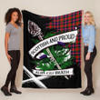 Macpherson Chief Scottish Pride Tartan Fleece Blanket