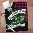 Macpherson Chief Scottish Pride Tartan Fleece Blanket