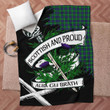 Monteith Scottish Pride Tartan Fleece Blanket
