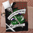 Stewart Scottish Pride Tartan Fleece Blanket
