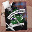 Skirving Scottish Pride Tartan Fleece Blanket