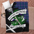 Weir Scottish Pride Tartan Fleece Blanket