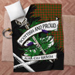 Menzies Scottish Pride Tartan Fleece Blanket