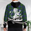 Paterson Clan Badge Lion Tartan All Over Print Hoodie
