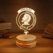 Kirkaldy Clan Badge 3D Lamp