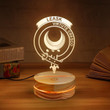 Leask Clan Badge 3D Lamp