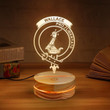 Wallace Clan Badge 3D Lamp