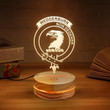 Wedderburn Clan Badge 3D Lamp
