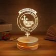 Macdonald Donald Clan Badge 3D Lamp
