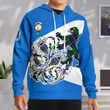 Russell Lion Thistle Tartan All Over Print Hoodie