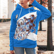 Trotter Lion Thistle Tartan All Over Print Hoodie