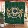 Forsyth Clan Badge Tartan Lion Crest Premium Quilt