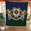Macneil Of Barra Clan Badge Tartan Lion Crest Premium Quilt