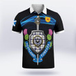 Hannay Scotland Forever Clan Badge Polo Shirt