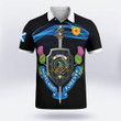 Maclaren Scotland Forever Clan Badge Polo Shirt