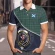 Byres Clan Badge Tartan In Heart Polo Shirt